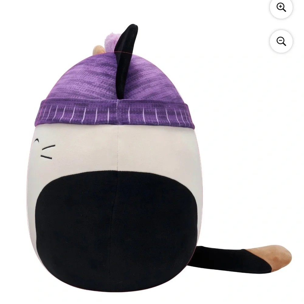 Squishmallows Cam the Calico Cat Wearing a Beanie 14